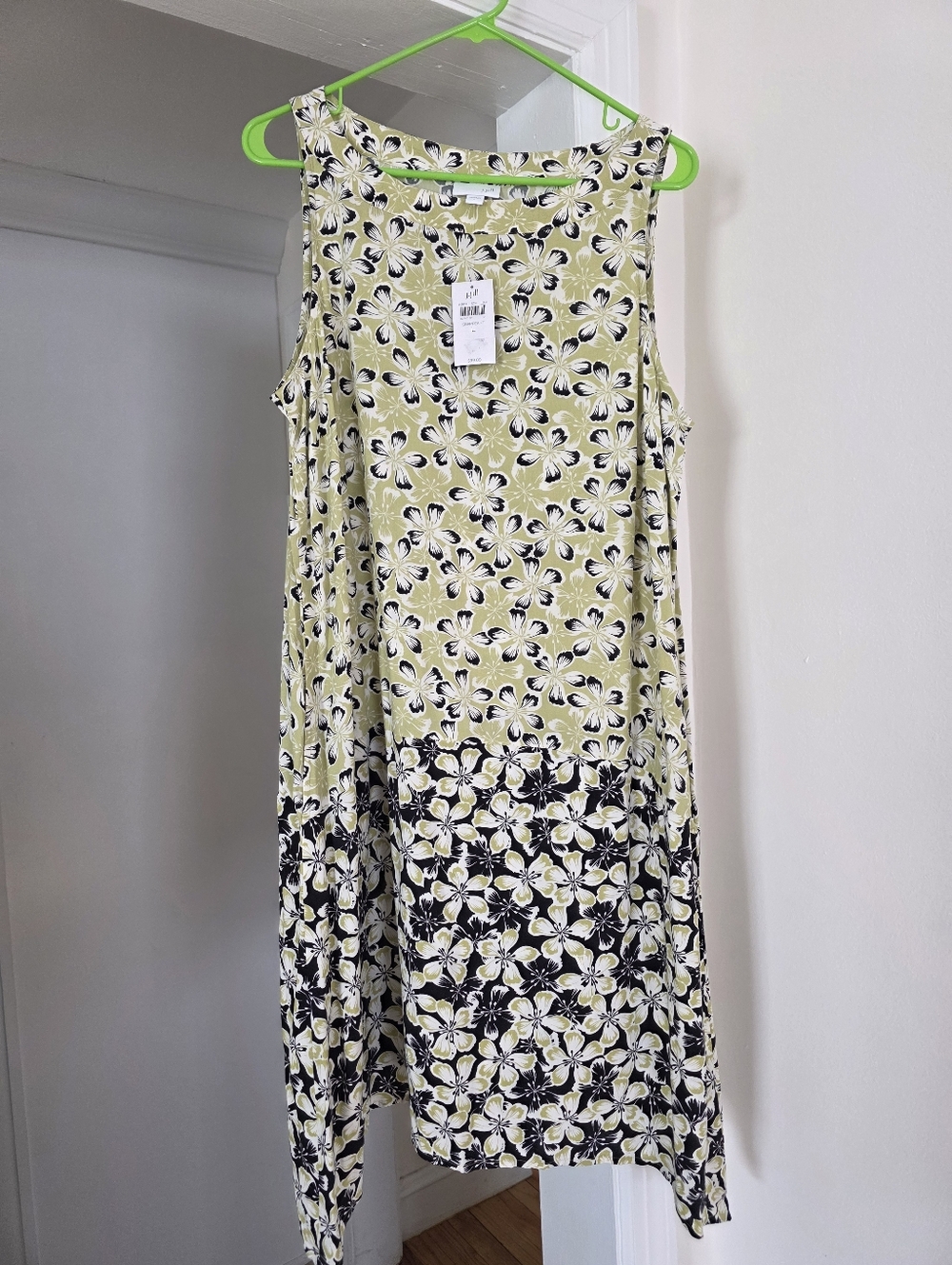 NWT J.Jill Sleeveless Floral Shift Dress Large